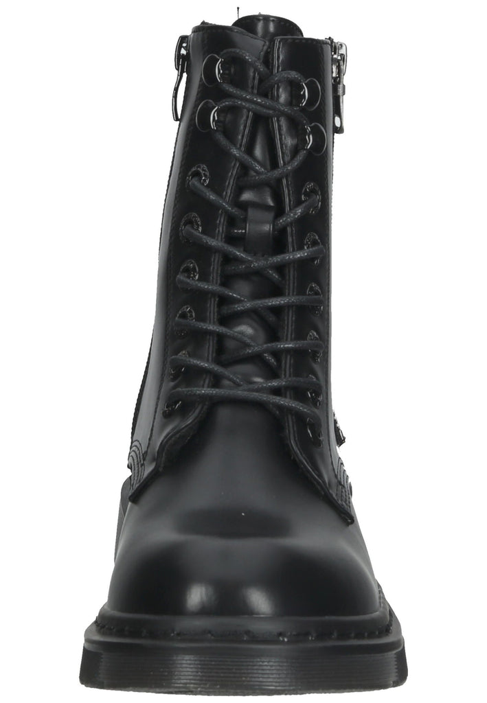 Dockers Stiefelette Lederimitat Schwarz Warmfutter