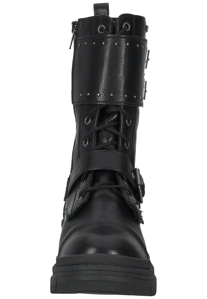 Dockers Stiefelette Lederimitat Schwarz Warmfutter