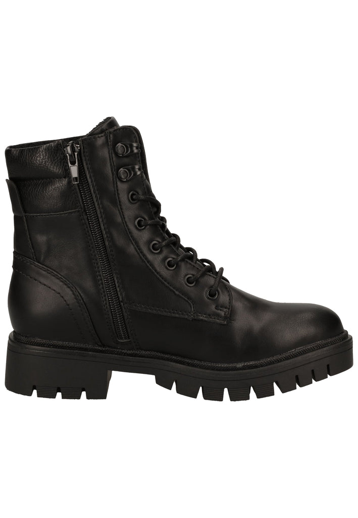 Dockers Stiefelette Lederimitat Schwarz Warmfutter