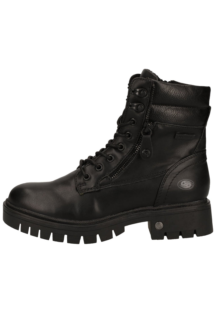 Dockers Stiefelette Lederimitat Schwarz Warmfutter