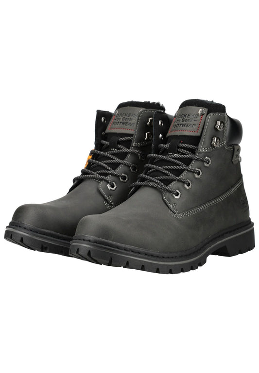 Dockers Stiefelette Lederimitat Schwarz Warmfutter