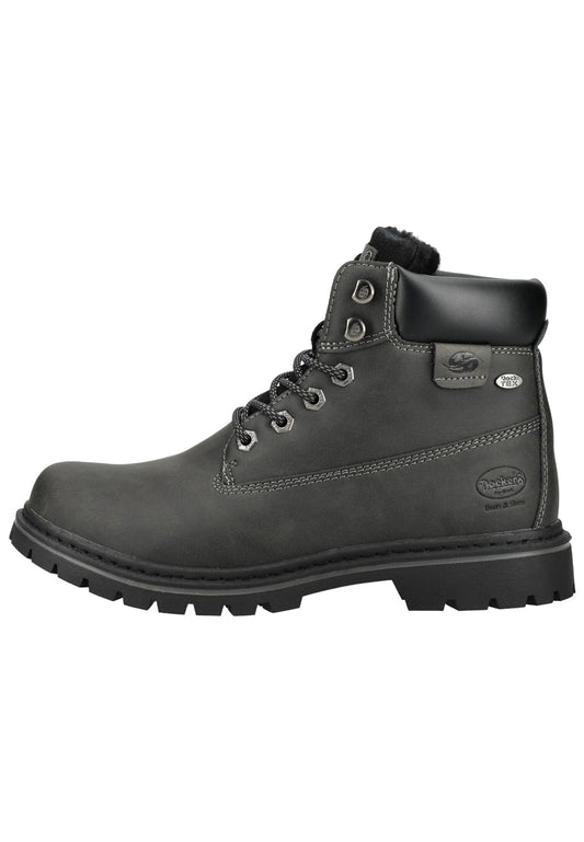 Dockers Stiefelette Lederimitat Schwarz Warmfutter