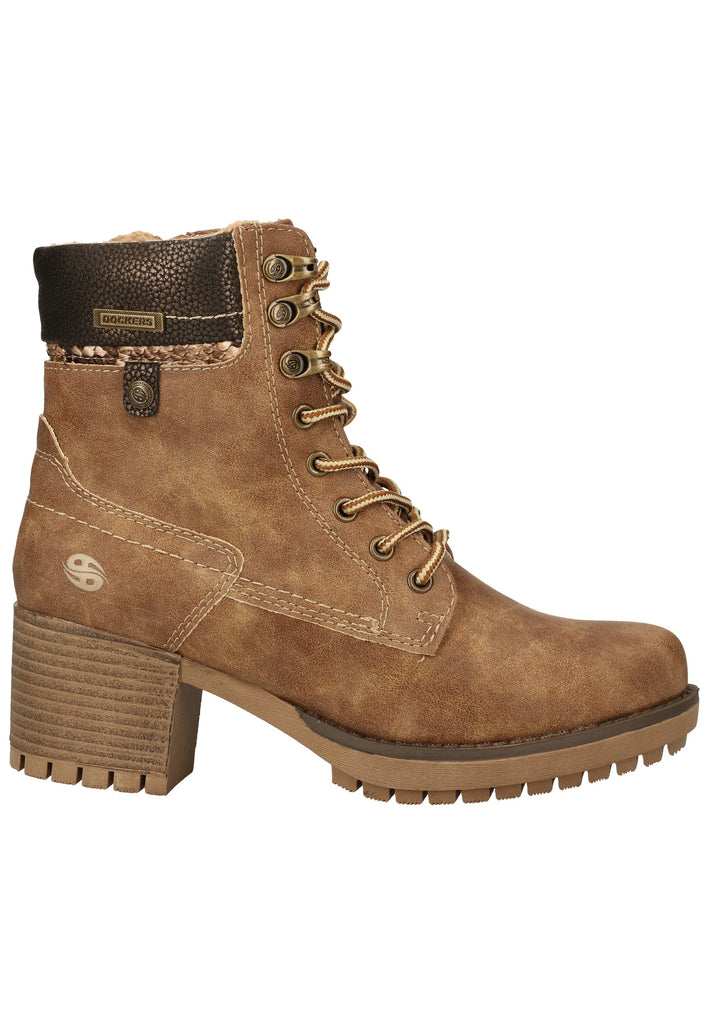 Dockers Stiefelette Lederimitat Tan Warmfutter