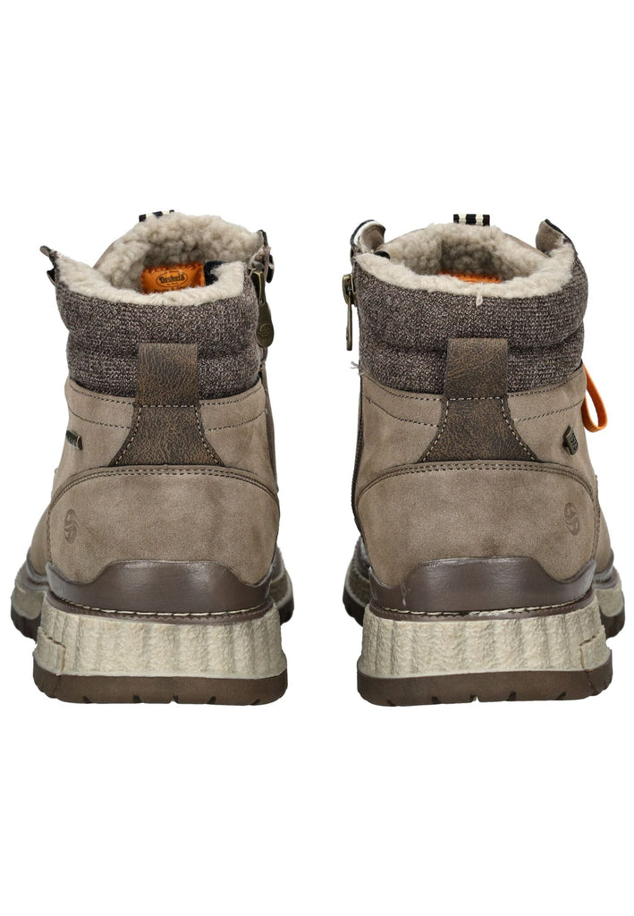 Dockers Stiefelette Lederimitat Taupe Warmfutter
