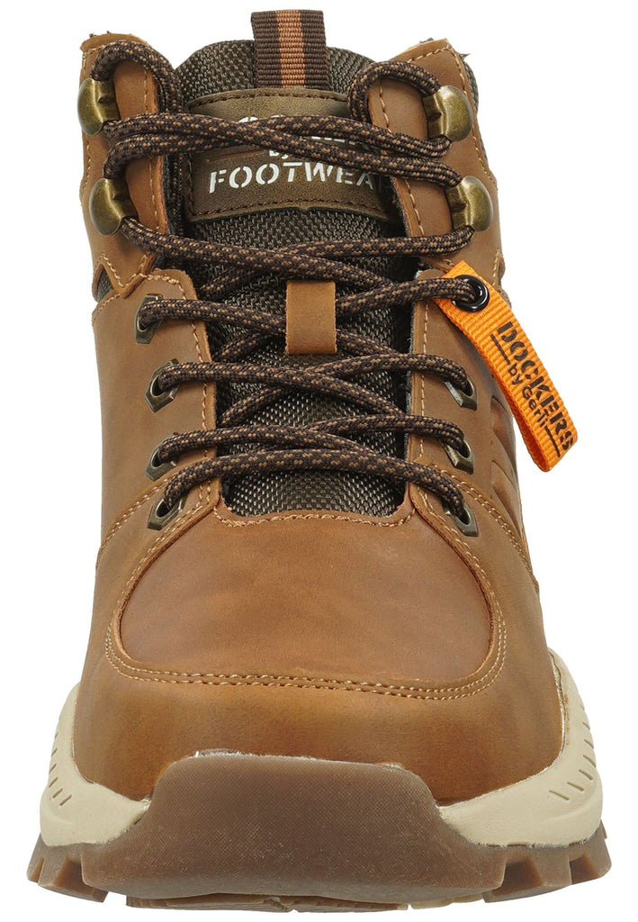 Dockers Stiefelette Lederimitat/Textil Cognac