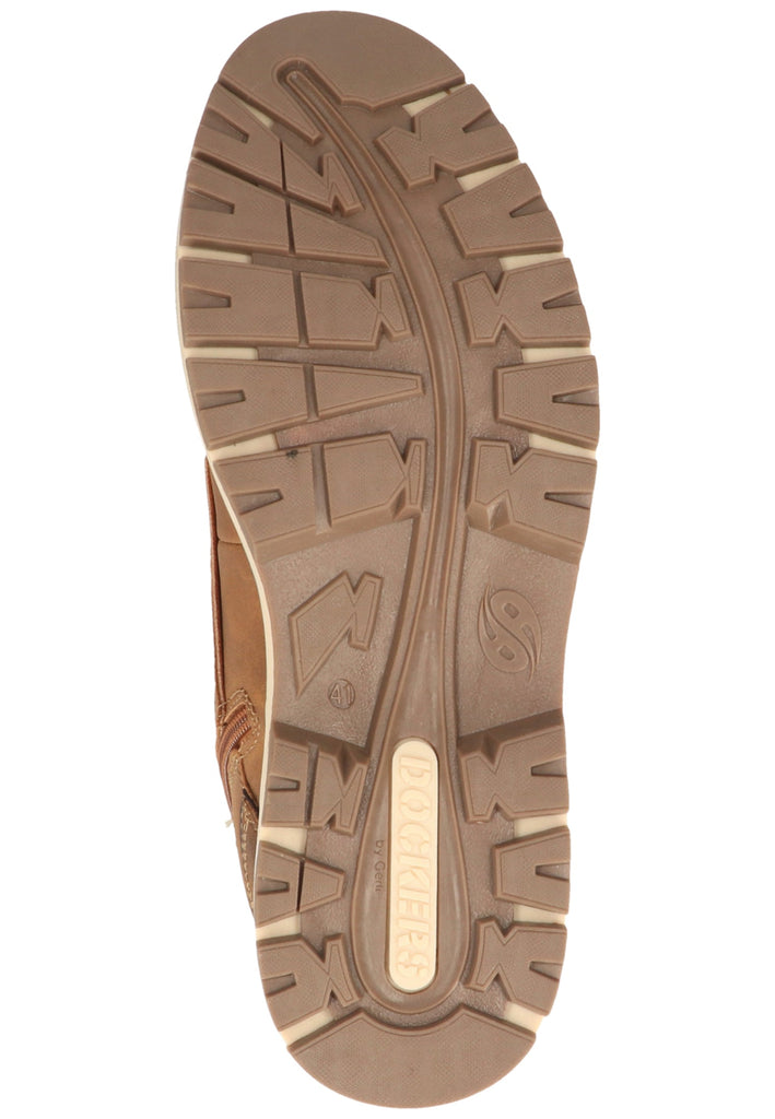 Dockers Stiefelette Lederimitat/Textil Cognac