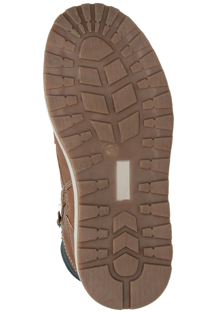 Dockers Stiefelette Lederimitat/Textil Cognac Warmfutter