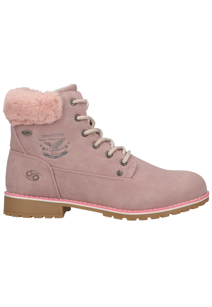Dockers Stiefelette Lederimitat/Textil Rosa