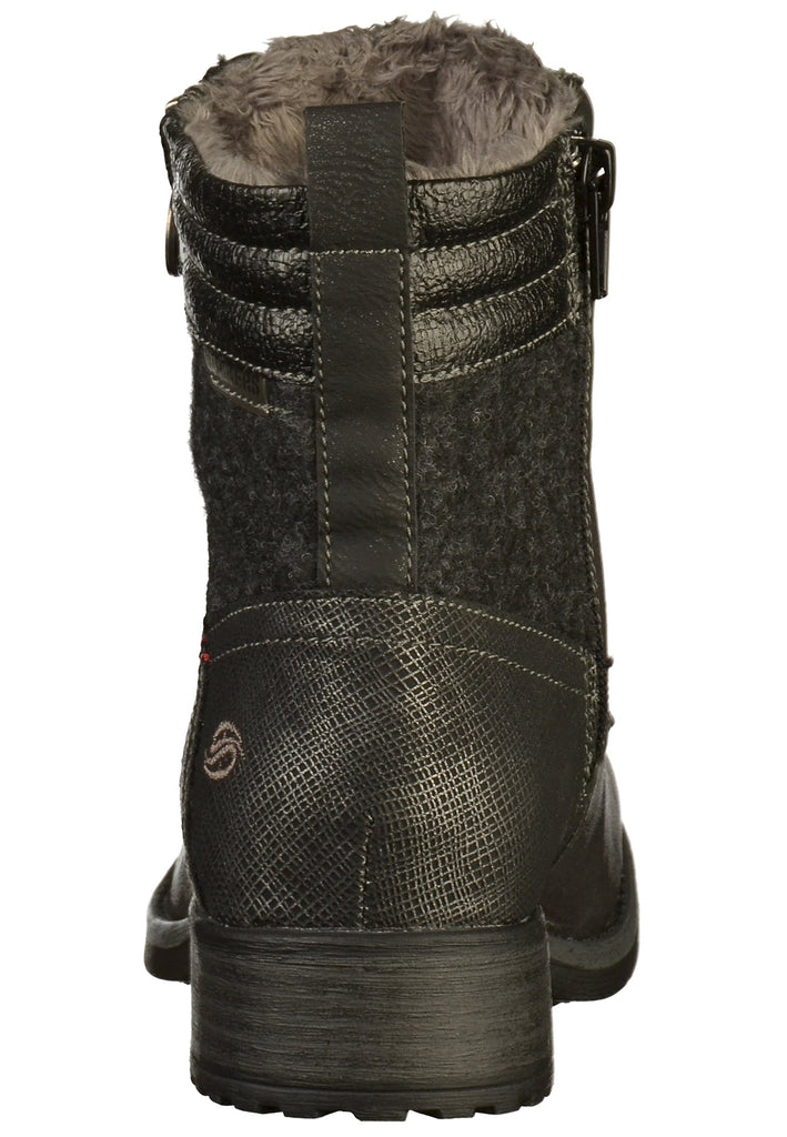 Dockers Stiefelette Lederimitat/Textil Schwarz