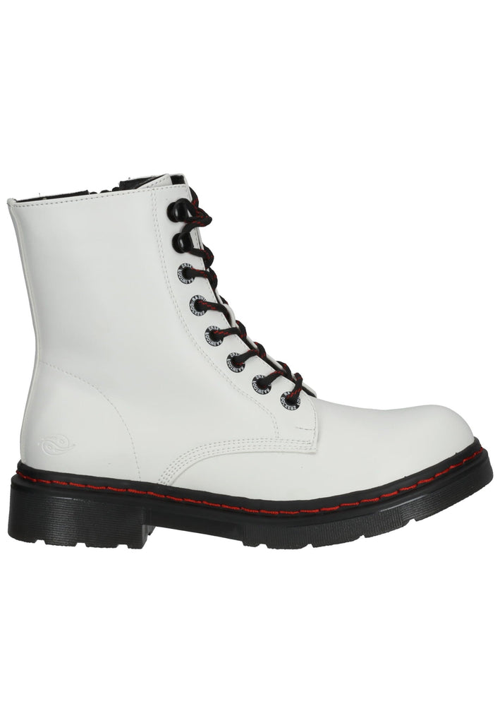 Dockers Stiefelette Lederimitat Weiß/Schwarz