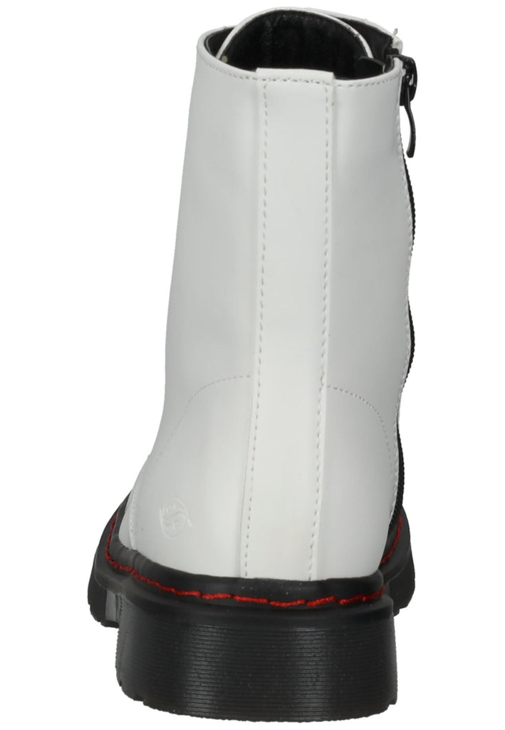 Dockers Stiefelette Lederimitat Weiß/Schwarz