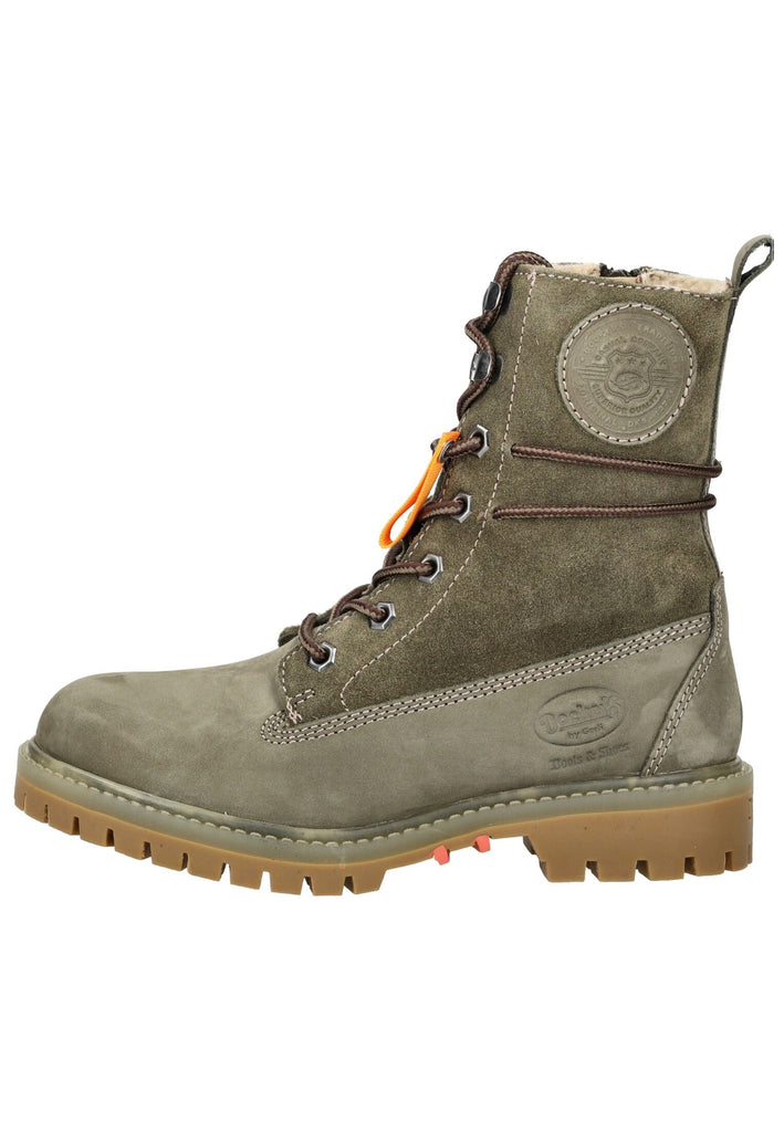 Dockers Stiefelette Nubukleder Khaki Warmfutter