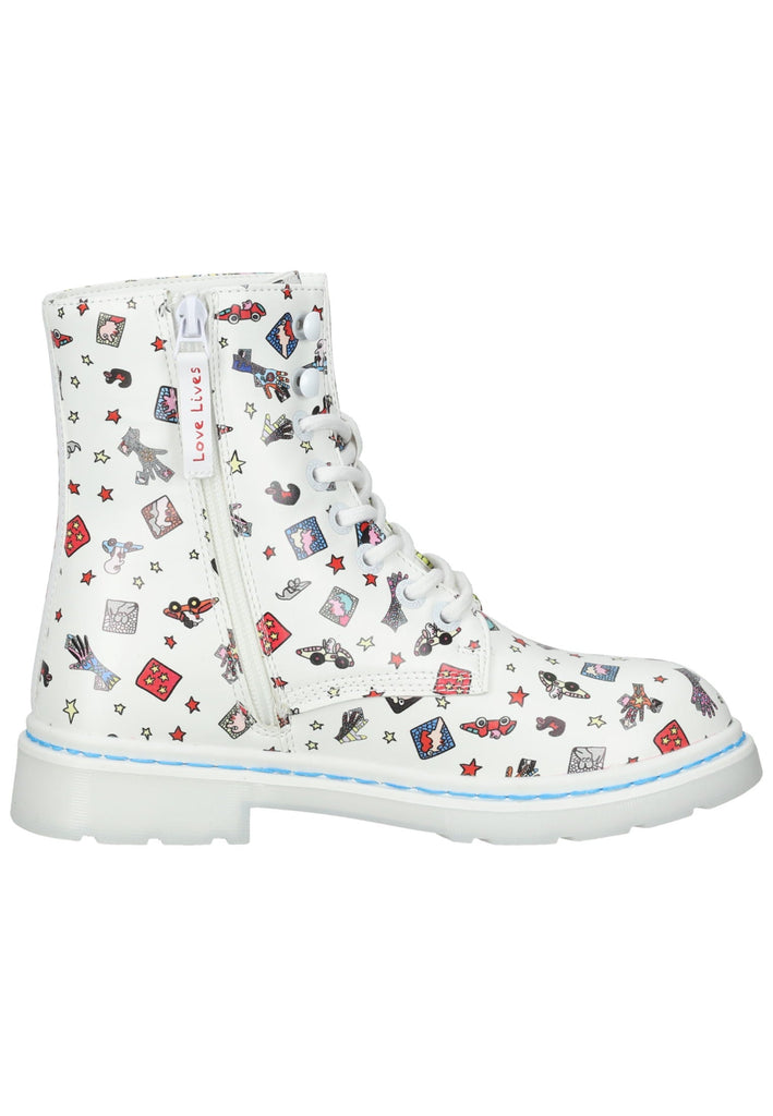 Dockers Stiefelette Polyacryl Weiß/Blau