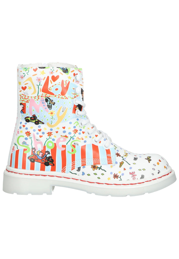 Dockers Stiefelette Polyacryl Weiß/Grün