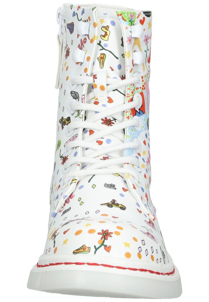 Dockers Stiefelette Polyacryl Weiß/Grün