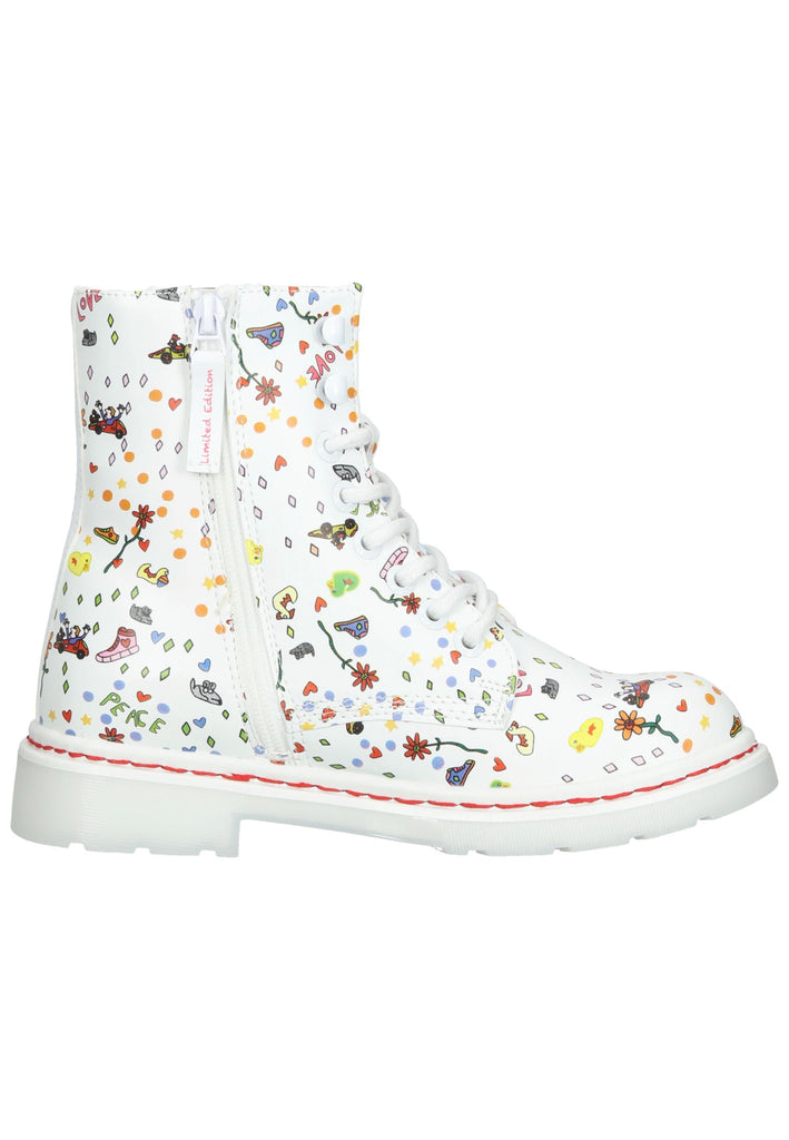 Dockers Stiefelette Polyacryl Weiß/Grün