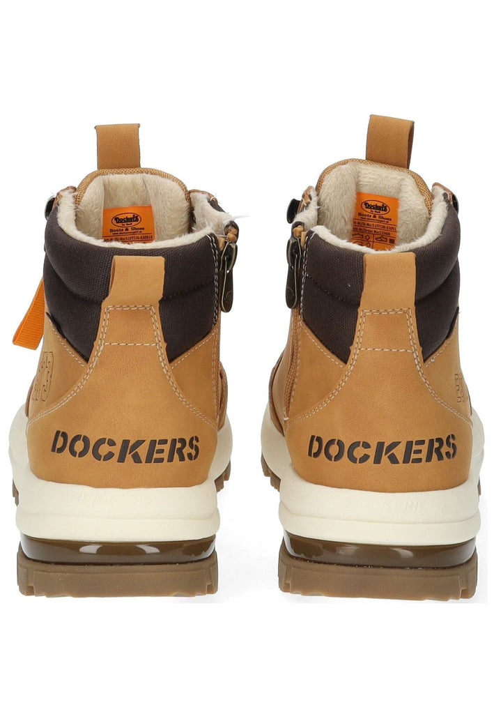 Dockers Stiefelette PU Braun Warmfutter