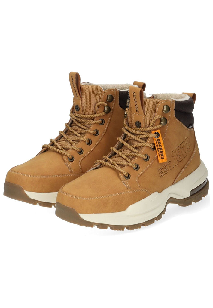 Dockers Stiefelette PU Braun Warmfutter