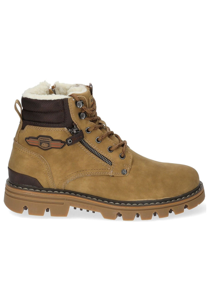 Dockers Stiefelette PU Braun Warmfutter