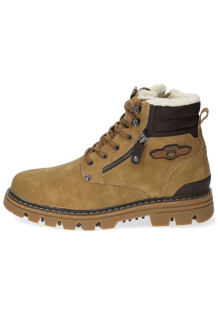 Dockers Stiefelette PU Braun Warmfutter