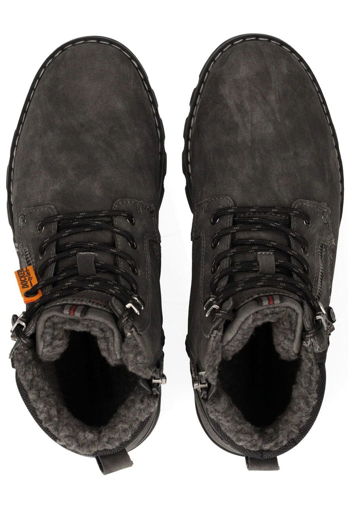 Dockers Stiefelette PU Dunkelgrau Warmfutter