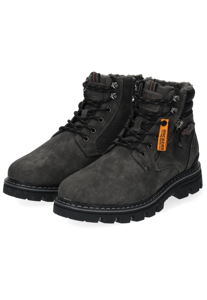 Dockers Stiefelette PU Dunkelgrau Warmfutter