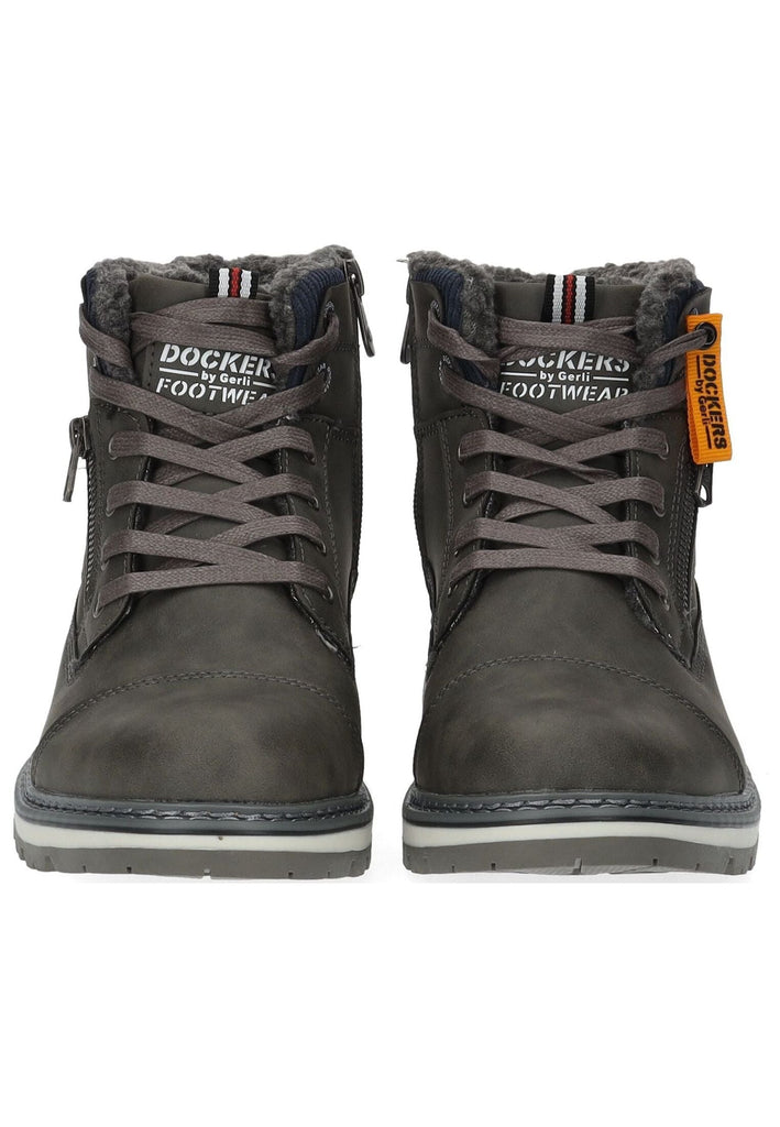 Dockers Stiefelette PU Dunkelgrau Warmfutter