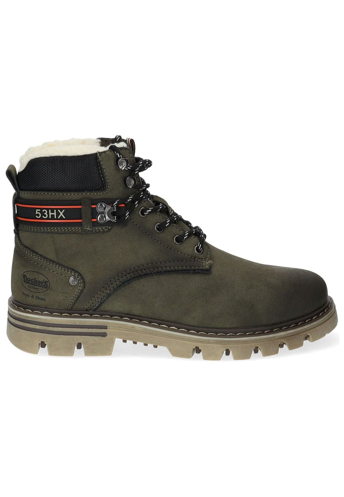 Dockers Stiefelette PU Oliv Warmfutter