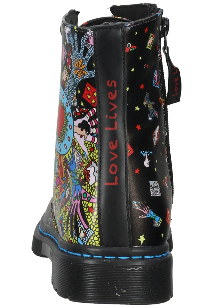 Dockers Stiefelette PU Schwarz/Dunkelblau