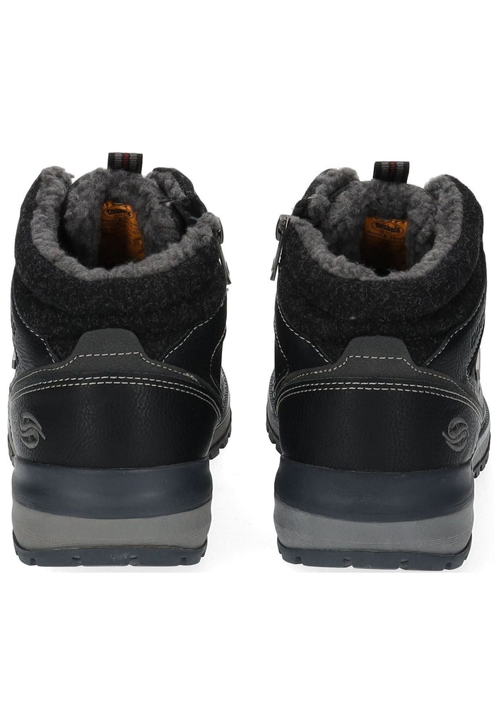 Dockers Stiefelette PU Schwarz/Grau Warmfutter
