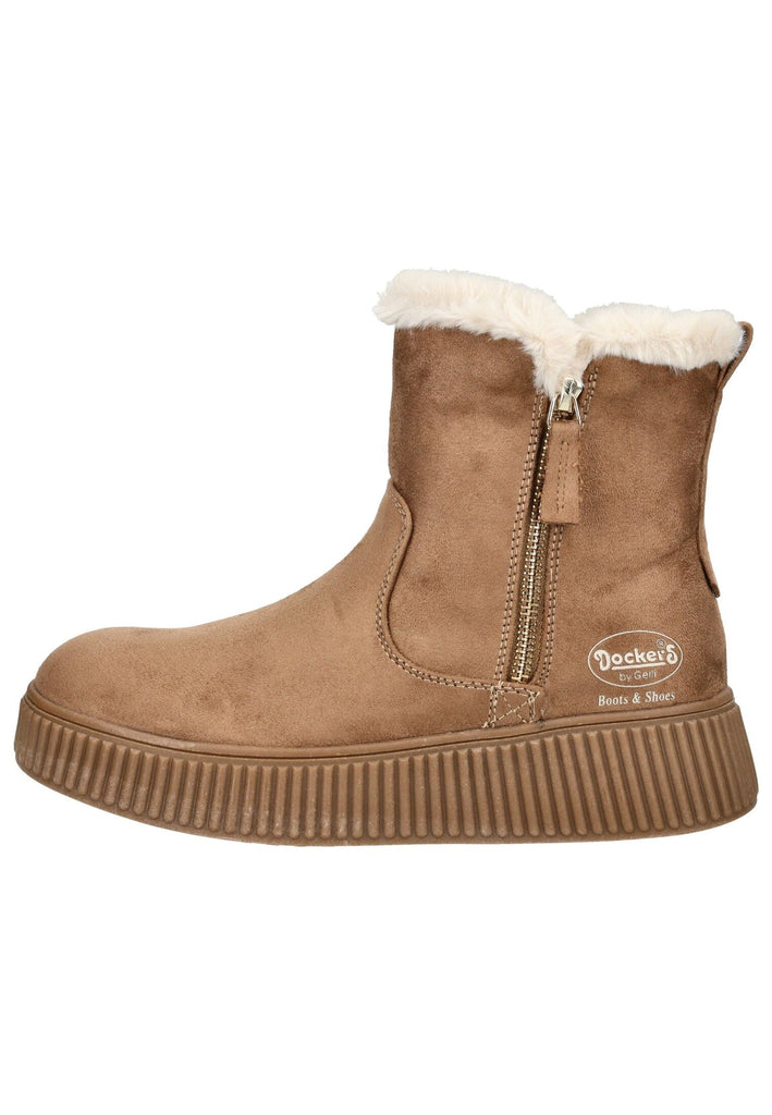 Dockers Stiefelette Textil Beige Warmfutter