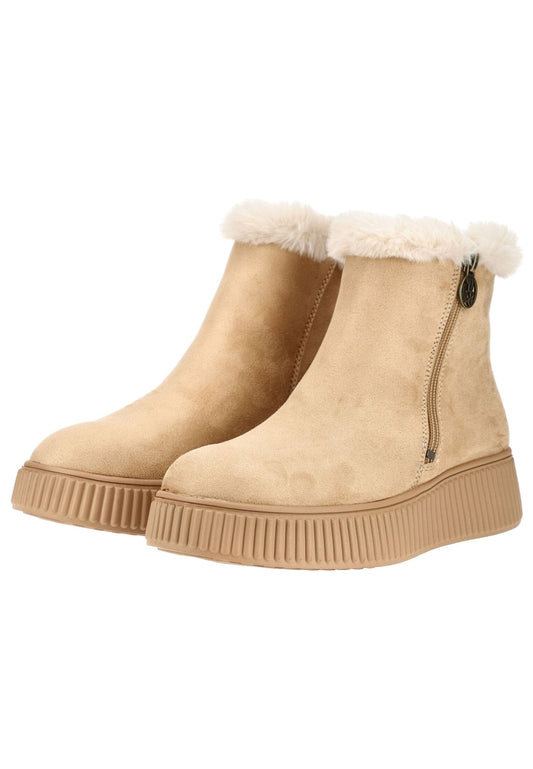 Dockers Stiefelette Textil Beige Warmfutter