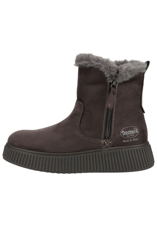 Dockers Stiefelette Textil Dunkelgrau Warmfutter