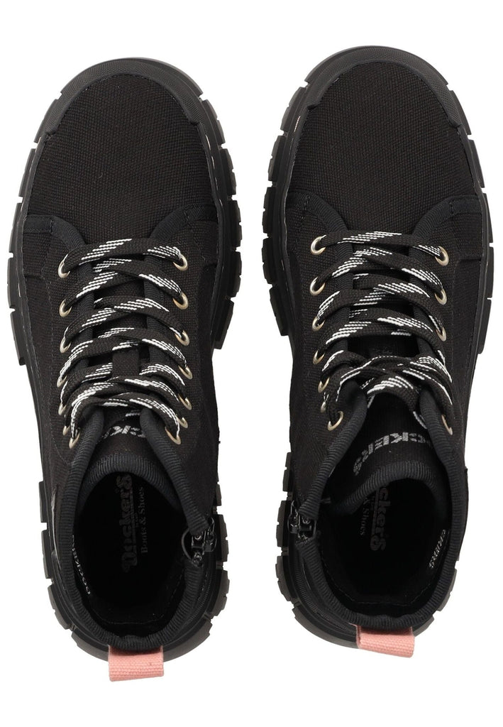 Dockers Stiefelette Textil Schwarz/Rosa