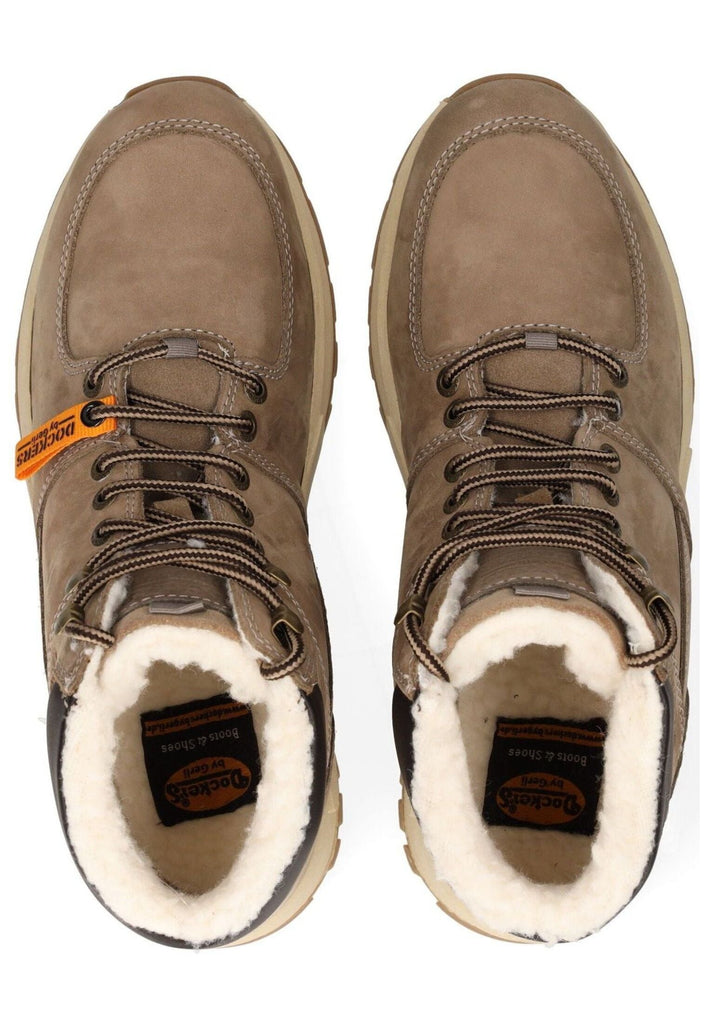 Dockers Stiefelette Textil Taupe Warmfutter