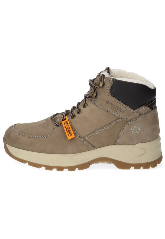 Dockers Stiefelette Textil Taupe Warmfutter