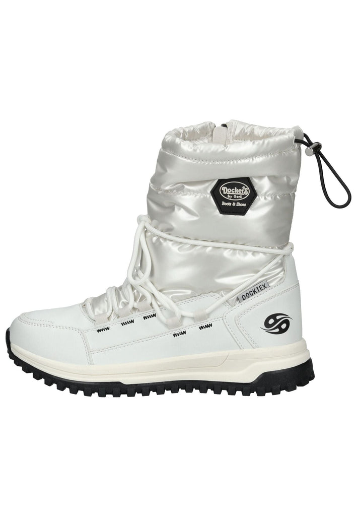 Dockers Stiefelette Textil Weiß Warmfutter