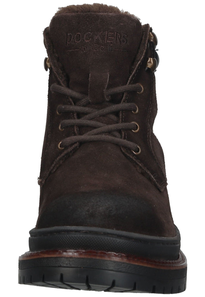 Dockers Stiefelette Veloursleder Braun Warmfutter