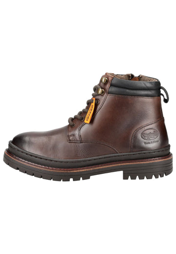 Stiefeletten Dockers Stiefelette Glattleder Braun