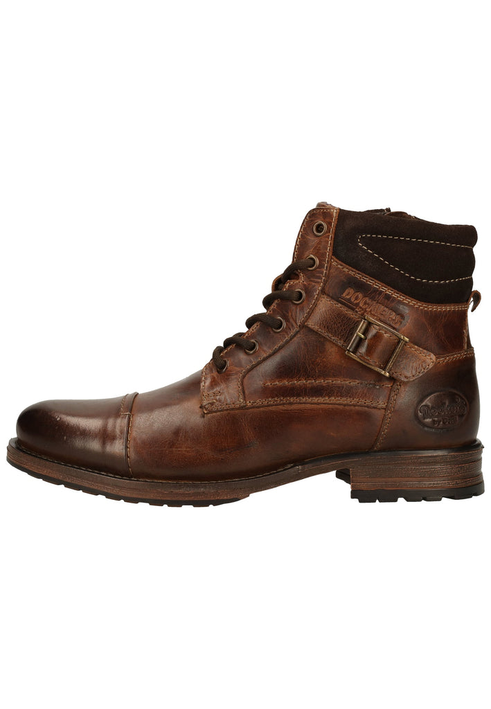 Stiefeletten Dockers Stiefelette Leder Braun