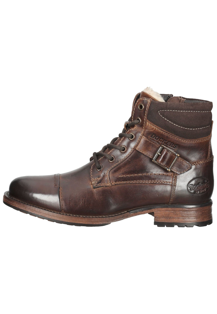 Stiefeletten Dockers Stiefelette Leder Braun