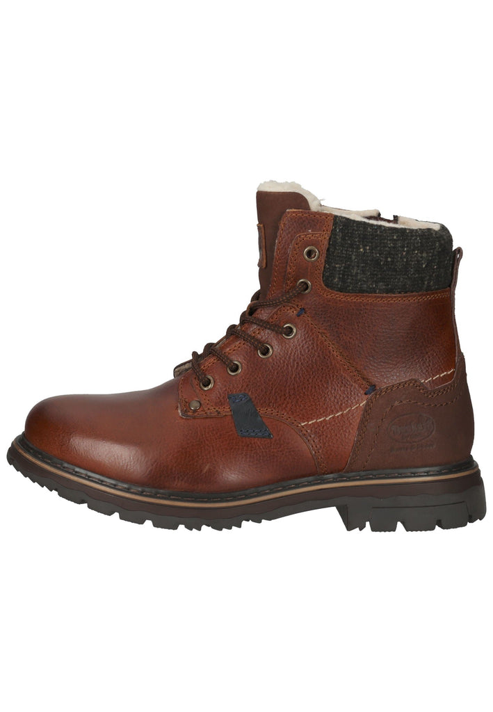 Stiefeletten Dockers Stiefelette Leder Cognac Warmfutter