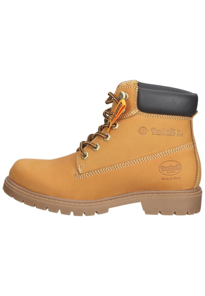 Stiefeletten Dockers Stiefelette Leder Golden Tan
