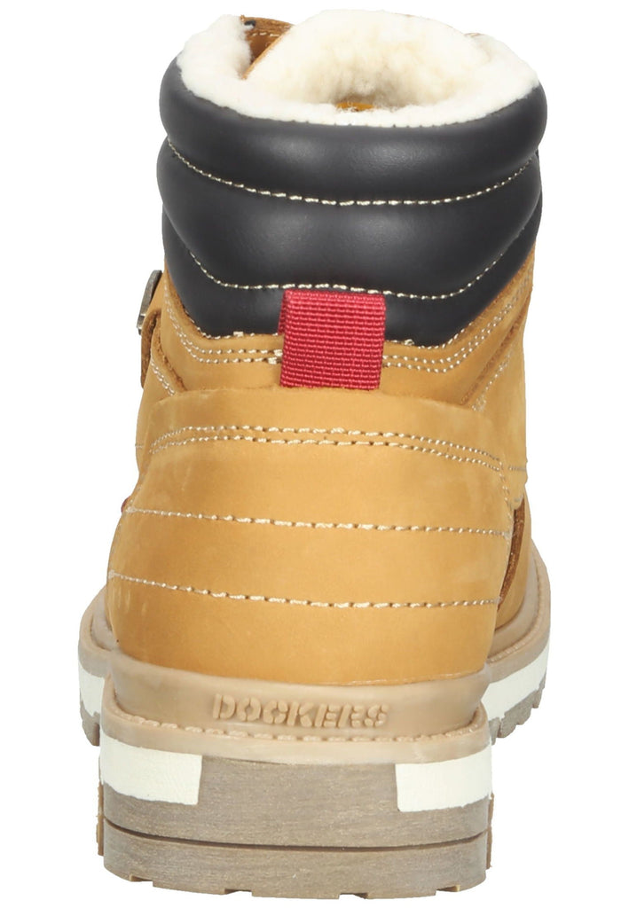 Stiefeletten Dockers Stiefelette Leder Golden Tan Warmfutter