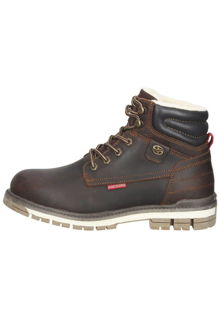 Stiefeletten Dockers Stiefelette Leder Schoko