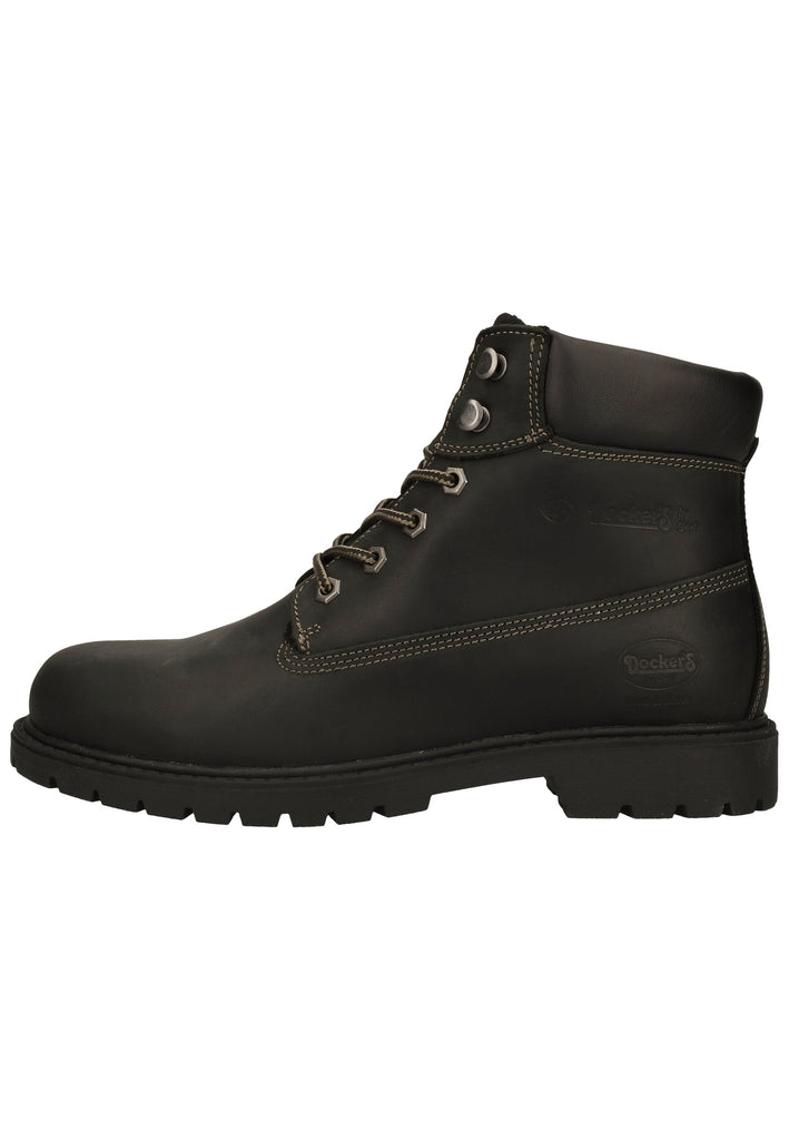 Stiefeletten Dockers Stiefelette Leder Schwarz