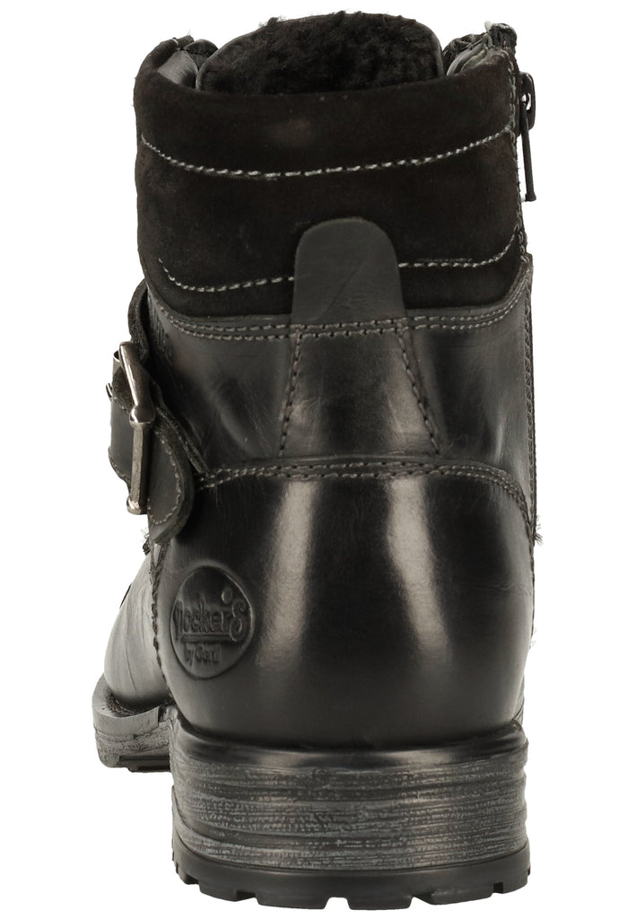 Stiefeletten Dockers Stiefelette Leder Schwarz