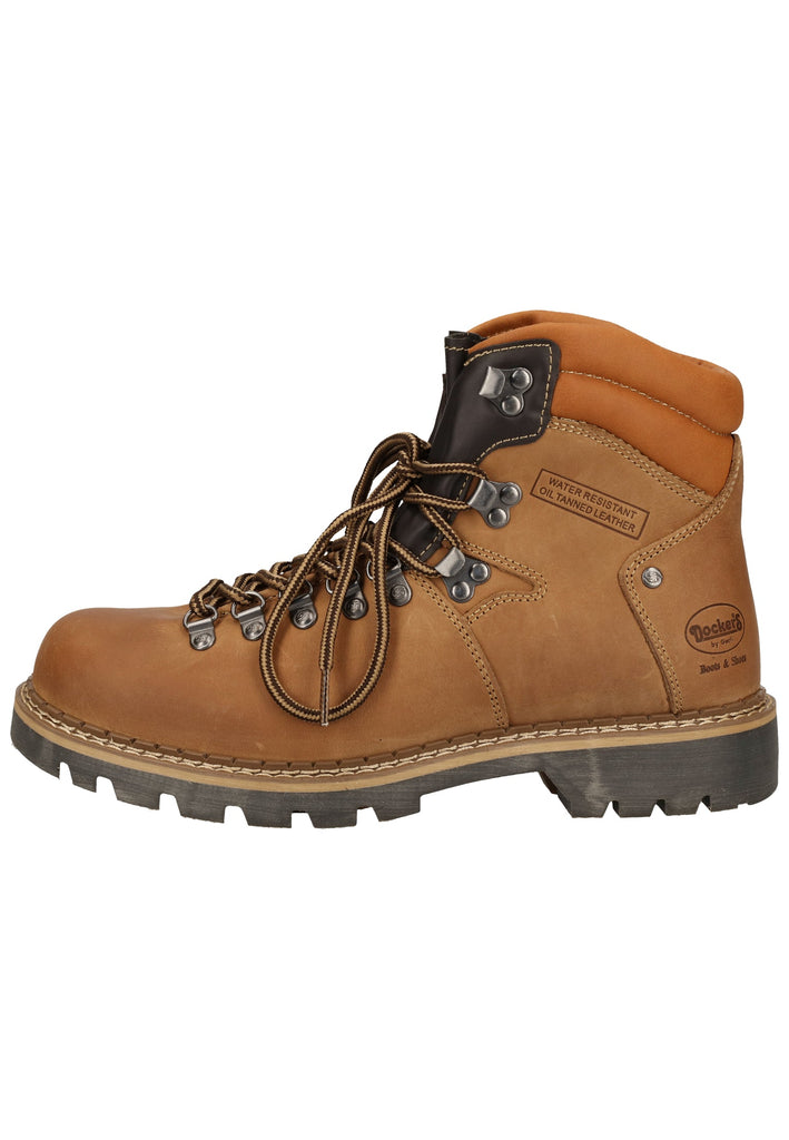 Stiefeletten Dockers Stiefelette Leder Stone