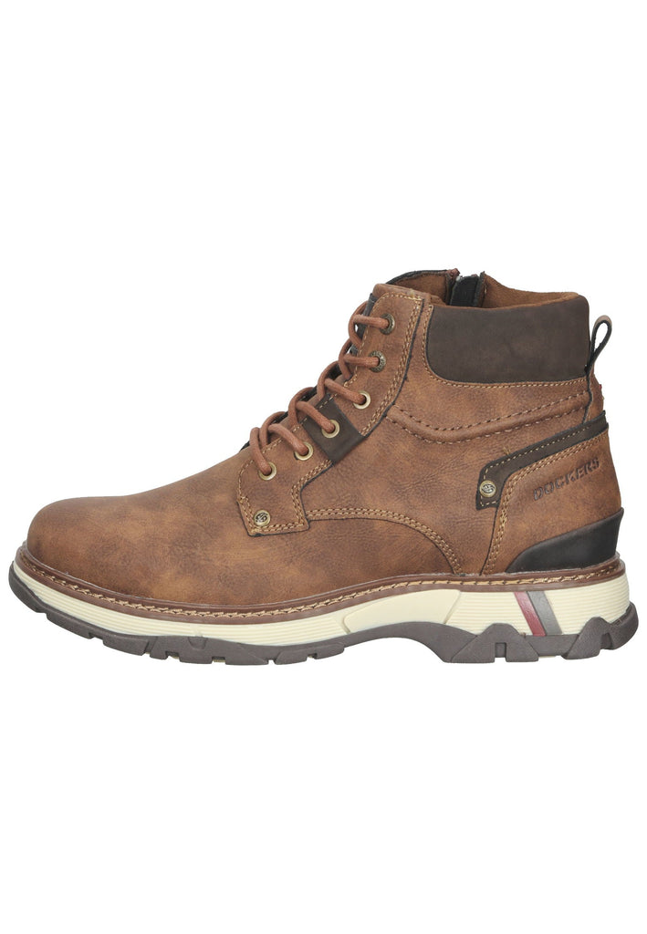 Stiefeletten Dockers Stiefelette Lederimitat Cafe