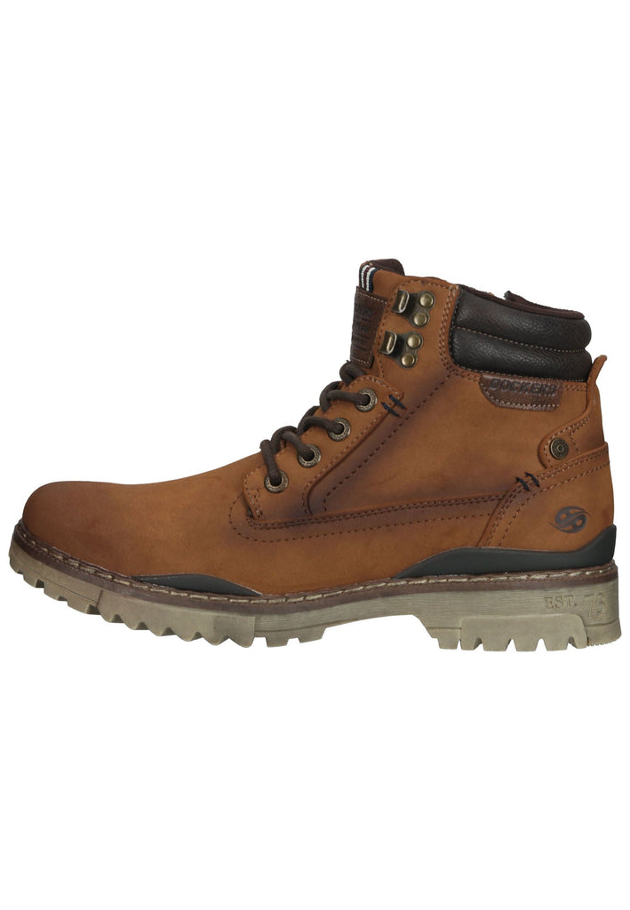 Stiefeletten Dockers Stiefelette Lederimitat Cognac